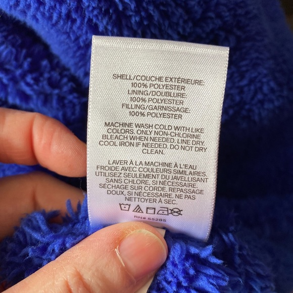 Express NWOT bright blue puffer L - Picture 4 of 5